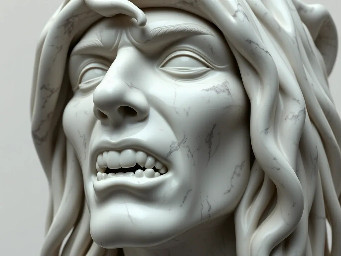 generate an abstracted sculpture based on how welcome to the jungle by guns n’ roses sounds
