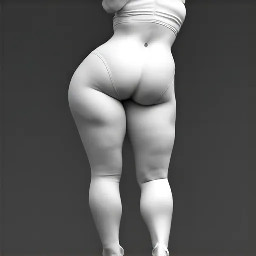 White woman with a chubby booty